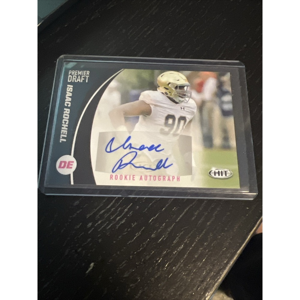 Isaac Rochell 2017 Sage Hit Premier Draft Rookie Auto Notre Dame Tik Tok Mr Kuch